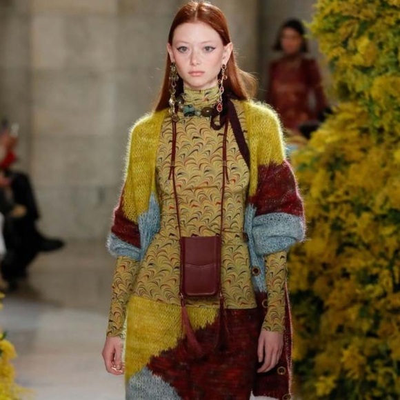 ULLA JOHNSON AURELIA TIGERS EYE YELLOW TURTLENECK SIZE LARGE - Picture 1 of 16